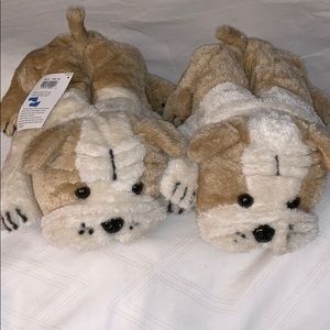 Bull dog slippers new with tags!!